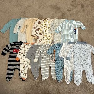 14 Pairs of baby boy Pajamas